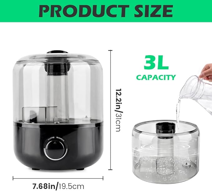 Reptile Humidifier Fogger, 3L Visible Tank Reptile Miste-r - Image 3