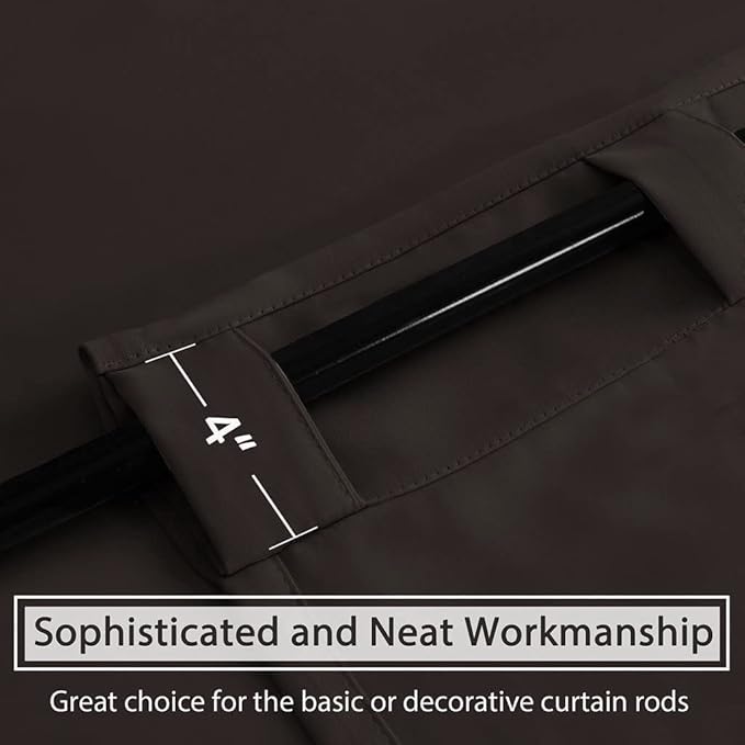 H.VERSAILTEX Blackout Curtains Thermal Insulated Window Treatment Panels Room - Image 8