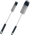 Coralpearl Bottle Brushes Thin Long Handle X 2, Utility Skinny Wire Cleaner Set by Coralpearl