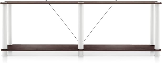 Homes: Inside + Out Apexa Modern 2-Tier Extra Wide Shelving Units, Collectibles - Image 11
