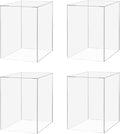 4 Pack Acrylic Cube Clear 6" x 6" x 9" Flower Vase Decorative Centerpiece Box by MarketingHolders
