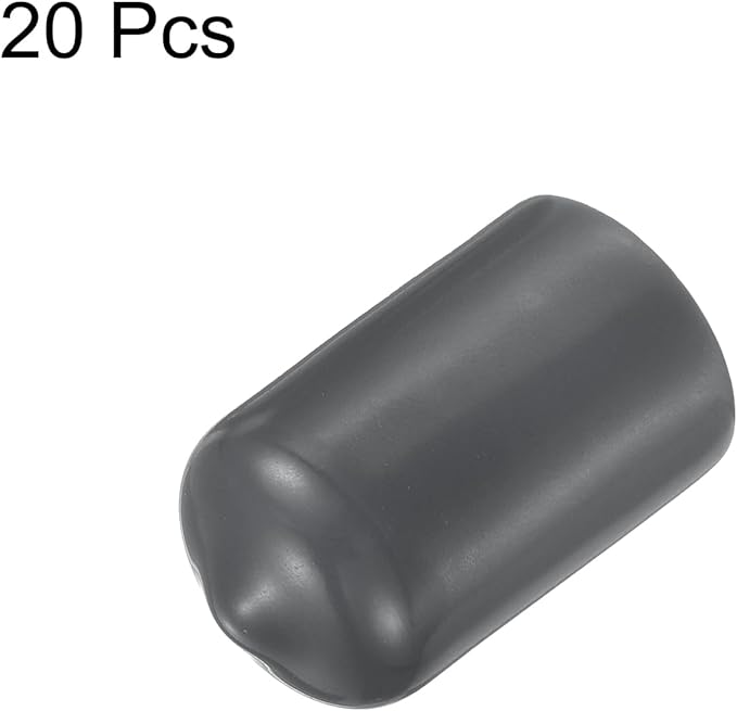 uxcell 20pcs Rubber End Caps 13.5mm ID Vinyl Round Tube Bolt Cap Cover Thread - Image 2
