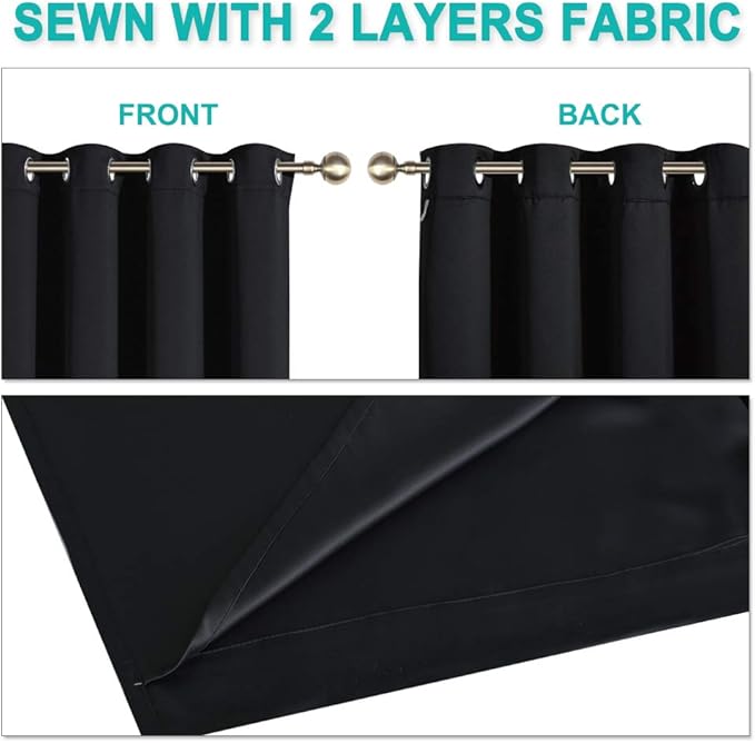 NICETOWN Extra Long Truly Blackout Drapes - Image 5