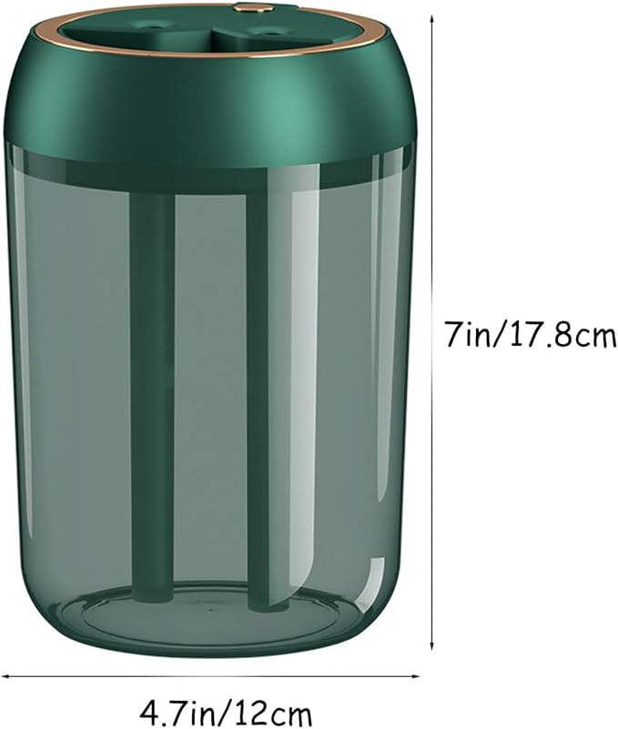 Humidifier, Double Nozzle Humidifiers, 1.8 Liters Large Capacity in Home Office - Image 2