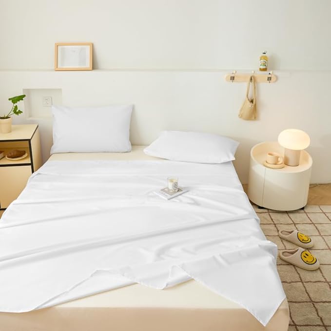 WenBags Lightweight Waterproof Flat Sheet 70 * 90 Inches Queen Size-Mattress - Image 3