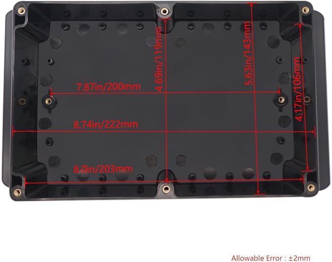 Project Box ABS Plastic Black Electrical Boxes IP65 Waterproof DIY Electronic - Image 3