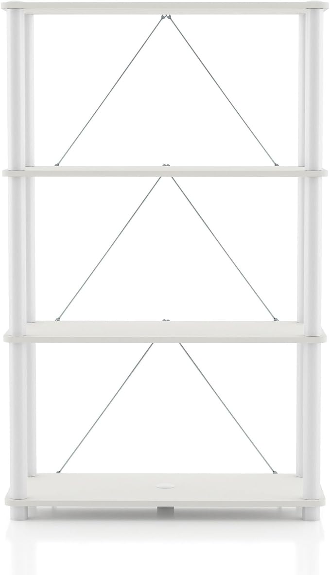 Homes: Inside + Out Apexa Modern 4-Tier Wide Shelving Units, Collectibles - Image 11