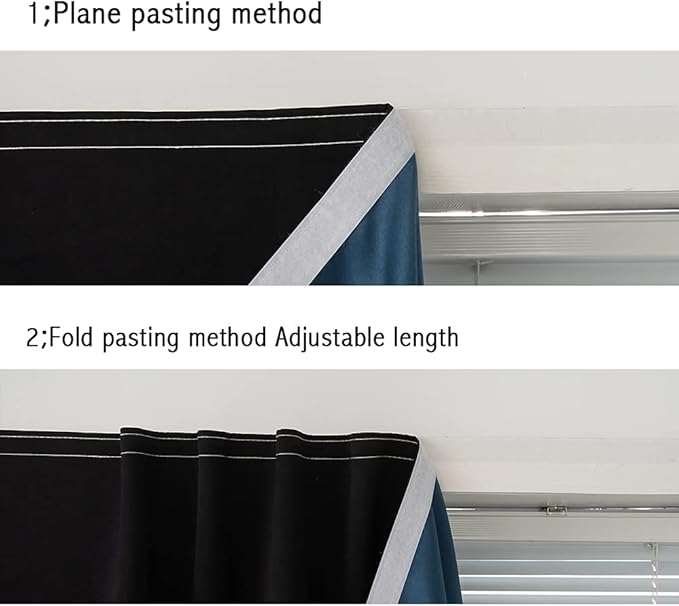 Paste Style Curtains for Windows, Bedroom Blackout Curtains for - Image 7