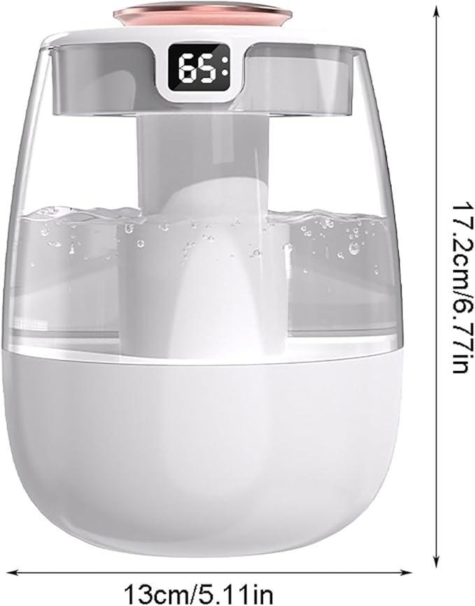 Cool Mist Humidifier, 1.5L Easy to Fill & Clean, Quiet Ultrasonic, Led Lights - Image 2