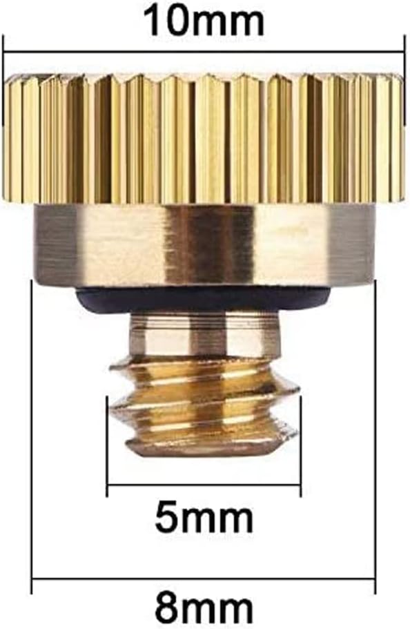 20 Pack Brass Misting Nozzles Tees, Brass Spray Nozzles - Image 3