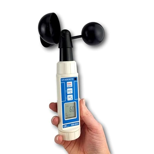 AM-4221 Handheld Portable Electronic Cup Anemometer/Wind Meter/air Velocity by InstrukartHoldings
