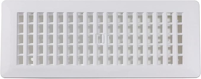 Decor Grates PL412-WH Lattice Floor Register, 4x12 Inches - Image 4