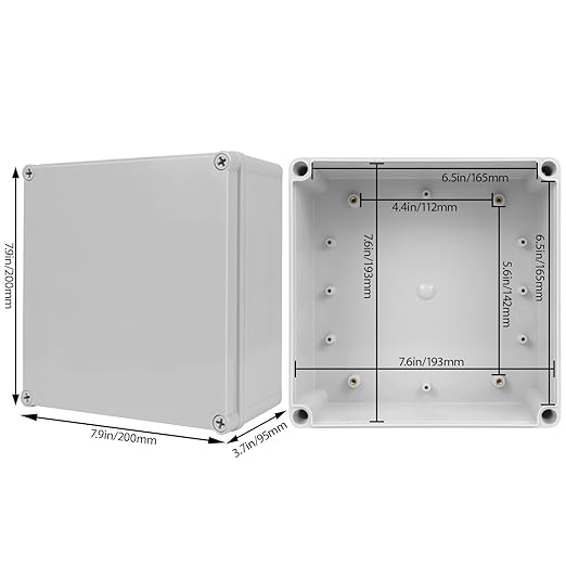 Junction Box，7.9"x 7.9"x 3.7" Outdoor Electrical Box - Image 2