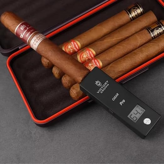 Digital Cigar Humidity Meter Portable Electric Moisture Guage Tester Reader - Image 5