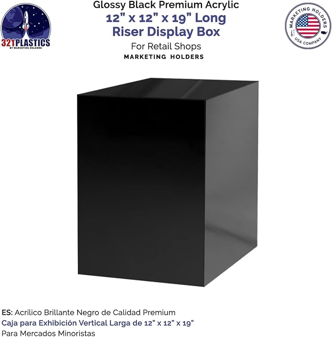 4 Pack Black Acrylic Display Box - Image 5