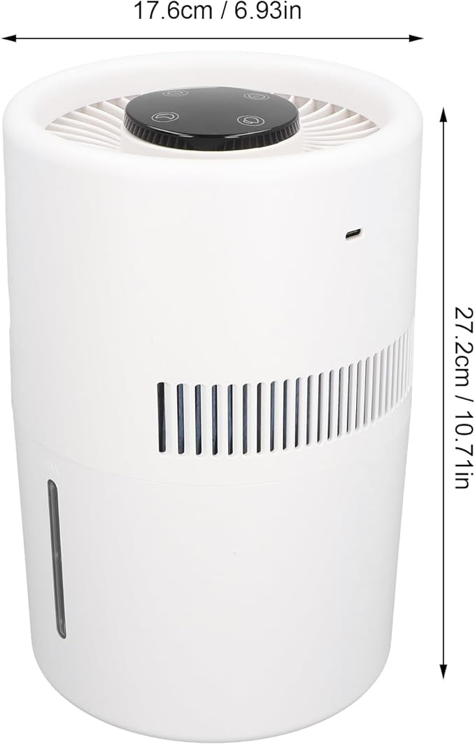 2 in 1 Air Purifier and Humidifier, 5W 4L Water Tank Quiet Humidifier, USB - Image 8