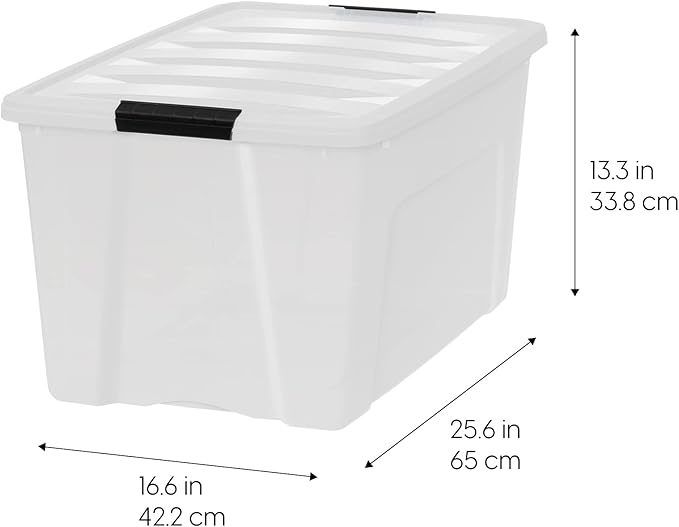IRIS USA 72 QT Plastic Storage Box - Image 2