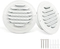 6 Inch White Soffit Vent Covers, LouanXpert Stainless Steel Round Air Vent by LouanXpert