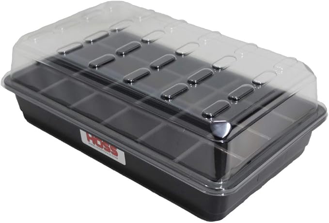 Hoss 24-Cell Seed Starting Tray | Sturdy and Built to Last | Includes Bottom by Hoss