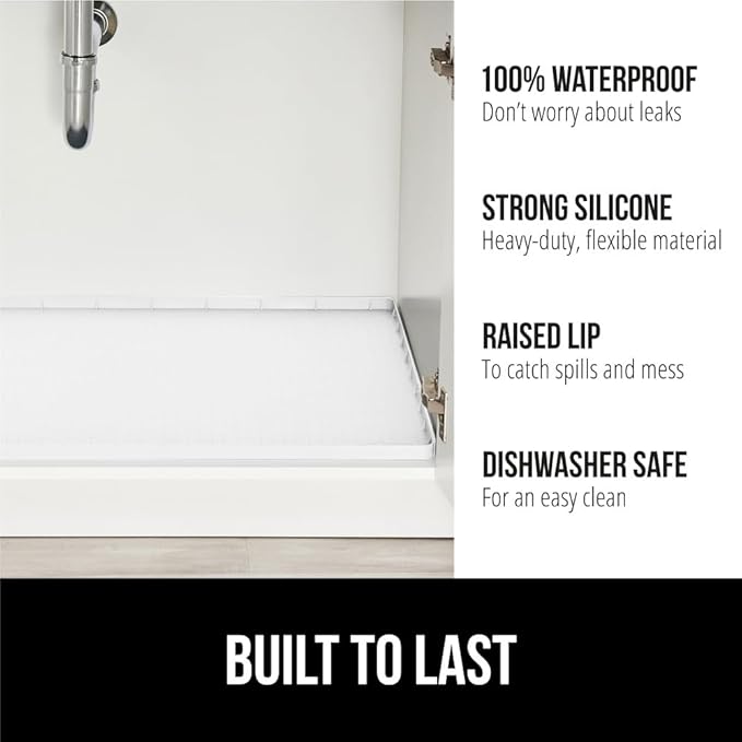 GORILLA GRIP Waterproof Silicone Under Sink Mat - Image 2