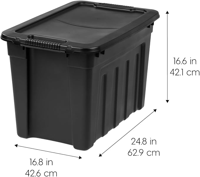 IRIS USA 20 Gallon Heavy Duty Storage Totes - Image 2