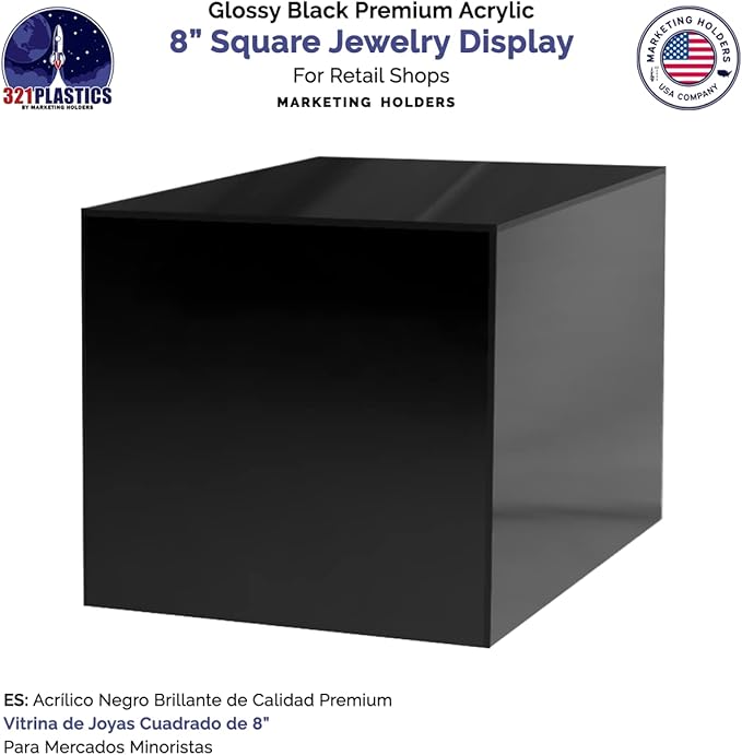 8 Inch Acrylic Display Riser Box - Image 2