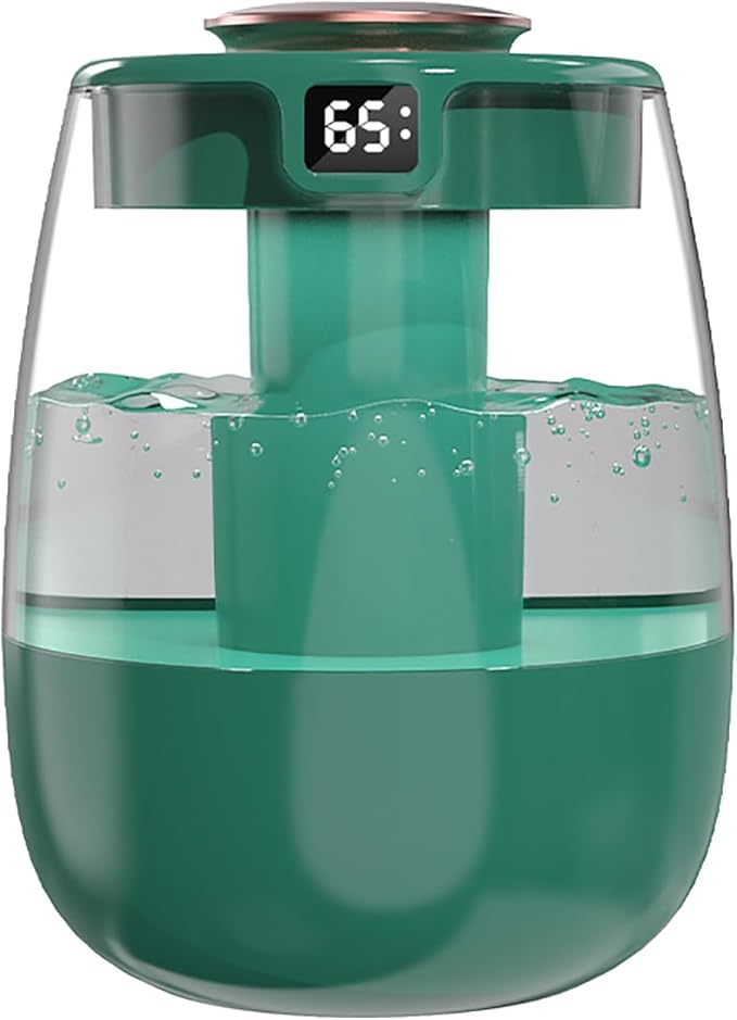 Cool Mist Humidifiers, 1.5L Easy to Fill & Clean, Dual Nozzles, Led Lights by KELINFONG