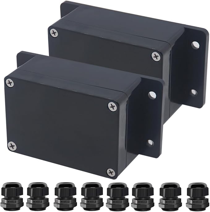 Project Box ABS Black Electrical Boxes IP67 Outdoor Waterproof Junction Box - Image 2