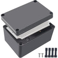 Junction Box, IP67 Waterproof ABS Black Project Box by Otdorpatio