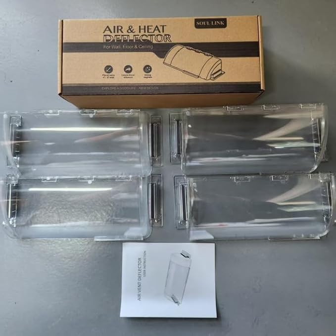 Adjustable Air Vent Deflectors, 4 Pack Widen Magnetic Heat and Vent Deflector - Image 8