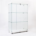 Yoluckea 3 Shelves Glass Display Cabinet by Yoluckea