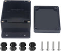 Project Box ABS Black Electrical Boxes IP67 Outdoor Waterproof Junction Box by Otdorpatio