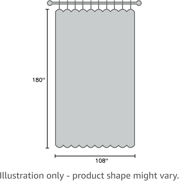 RYB HOME White Curtains Room Divider - Image 9