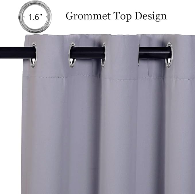 MYSKY HOME Silver Grey Curtains - Image 2