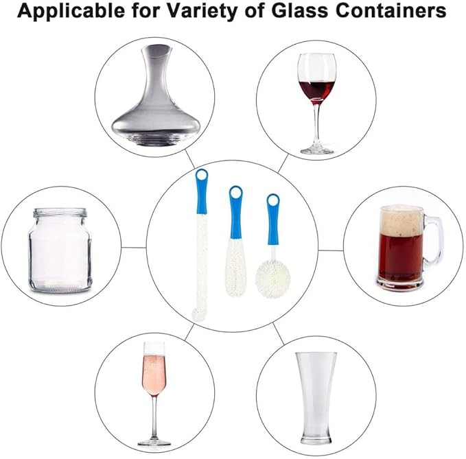 Wine Decanter Cleaning Brush, Wine Glass Cleaner Brush Wine Carafe Cleaner - Image 5