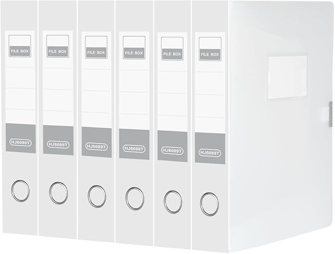 HUA JIE A4 Storage File Boxes Plastic Archives Cases by HUA+JIE