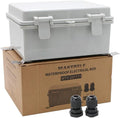 MAKERELE Small Junction Box Outdoor Electrical Watertight Plastic Includes by MAKERELE