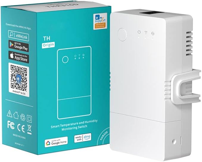Smilewolf TH Elite 16A/20A WiFi Smart Switch Temperature and Humidity by Smilewolf