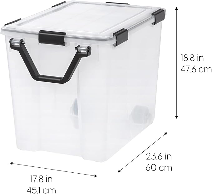 IRIS USA WeatherPro 103 Qt Storage Bins - Image 2