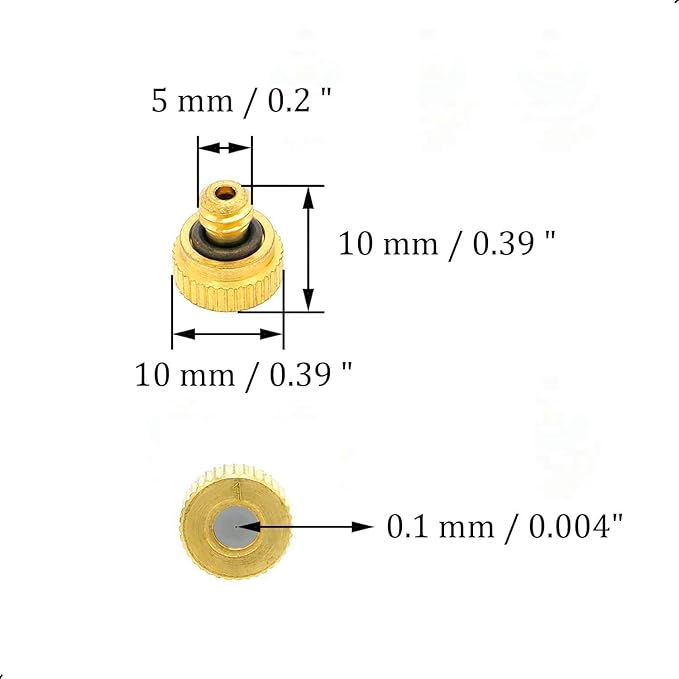 10Pcs Brass Misting Nozzle - Image 2