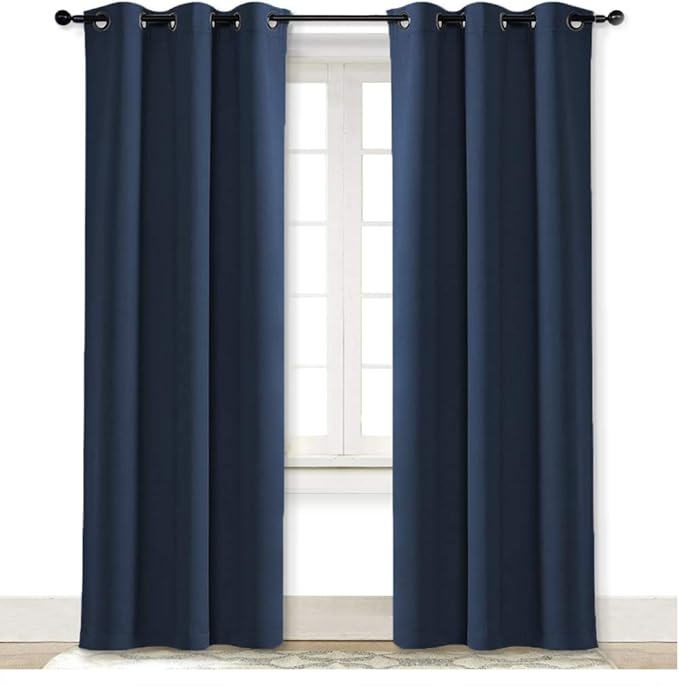 NICETOWN Curtain Blackout Drape Panel, Single Panel, 34 x 84 inch, 3 Pass by NICETOWN