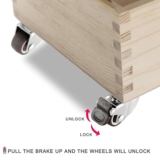 8Pcs 1.25" Small Caster Wheels, Low Profile 360 Degree Swivel Casters, Little - Image 4