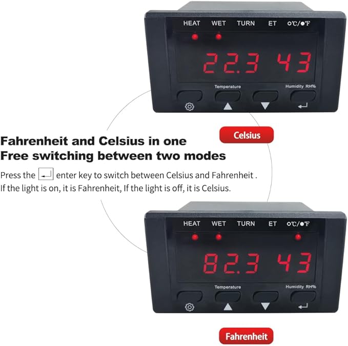 HT-10 Egg Incubator Temperature Controller, 220V/110V Digital Temperature - Image 9