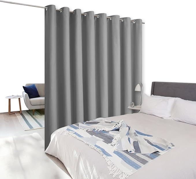 NICETOWN Room Dividers Curtains Screens Partitions, Premium Heavyweight Laundry - Image 2