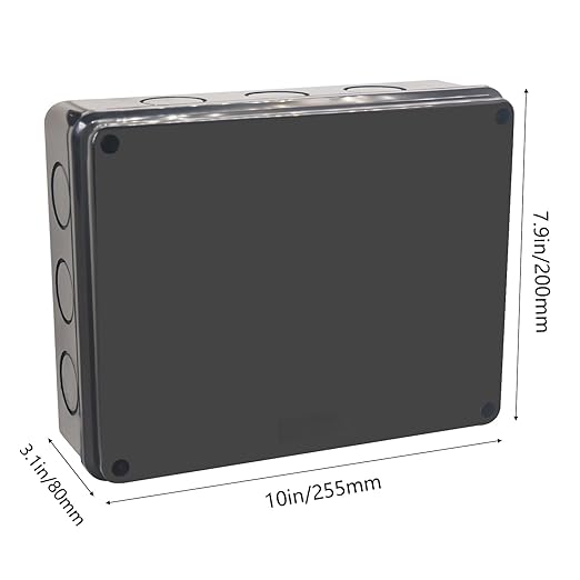 Junction Box, Reserved Holes Electrical Boxes Waterproof IP65 ABS Plastic - Image 2