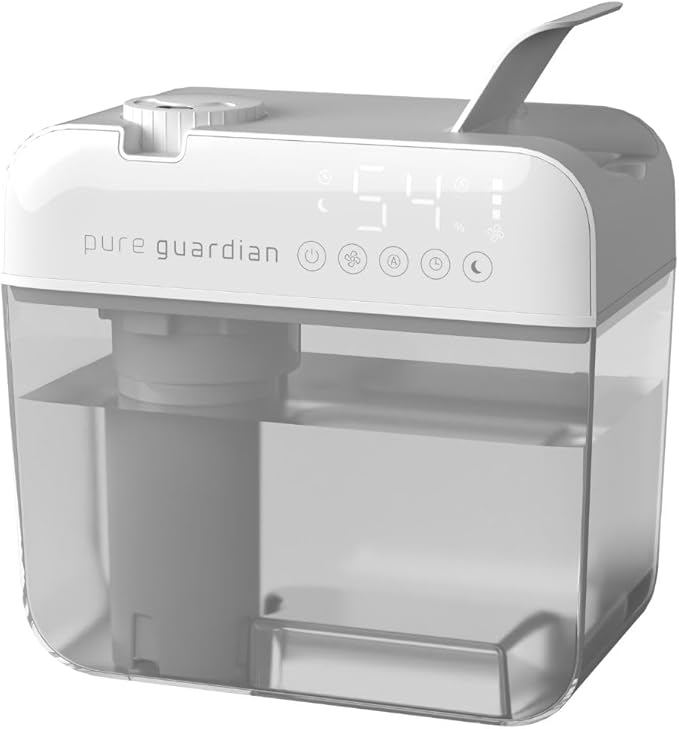 PureGuardian 1 Gallon, Cool Mist Ultrasonic Humidifier, 48-Hour Run Time - Image 8