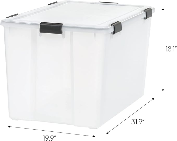 IRIS USA WeatherPro 156 Qt Storage Bins - Image 2
