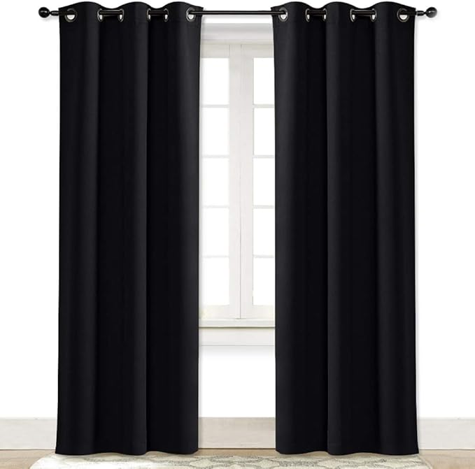 NICETOWN Soundproof Thermal Insulated Blackout Curtain Thermal Insulated Solid by NICETOWN