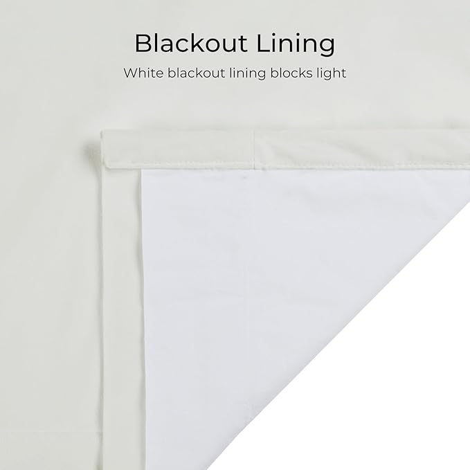 TWOPAGES Luxury Velvet Curtain Pinch Pleated Off White Curtain 102 inch Long - Image 4