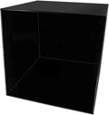 14 Inch Acrylic Display Riser Box Black Square Retail Product Riser One Open by MarketingHolders
